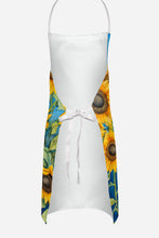 Load image into Gallery viewer, Belgian Tervuren in Sunflowers Apron – Artist-Designed Kitchen, BBQ &amp; Craft Apron