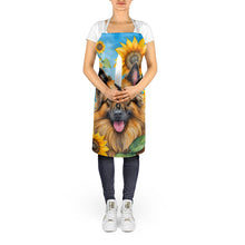 Load image into Gallery viewer, Belgian Tervuren in Sunflowers Apron – Artist-Designed Kitchen, BBQ &amp; Craft Apron