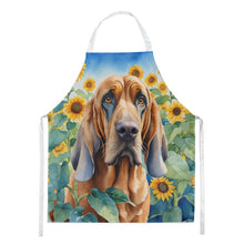 Load image into Gallery viewer, Bloodhound in Sunflowers Apron – Artist-Designed Kitchen, BBQ &amp; Craft Apron