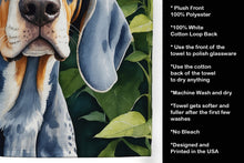 Load image into Gallery viewer, Bluetick Coonhound in Sunflowers Kitchen Towel