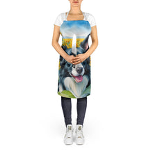 Load image into Gallery viewer, Border Collie in Sunflowers Apron – Artist-Designed Kitchen, BBQ &amp; Craft Apron