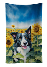 Load image into Gallery viewer, Border Collie in Sunflowers Kitchen Towel