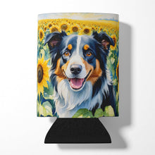 Load image into Gallery viewer, Border Collie in Sunflowers Can or Bottle Hugger