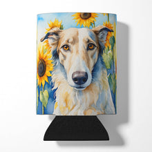 Load image into Gallery viewer, Borzoi in Sunflowers Can or Bottle Hugger