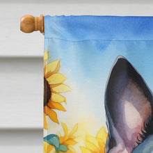Load image into Gallery viewer, Boston Terrier in Sunflowers House Flag