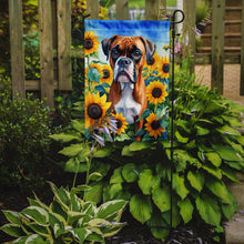 Load image into Gallery viewer, Boxer in Sunflowers Garden Flag – Bright Dog-Themed Yard Decor