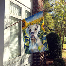 Load image into Gallery viewer, Boxer in Sunflowers House Flag