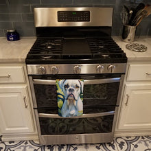 Load image into Gallery viewer, Boxer in Sunflowers Kitchen Towel