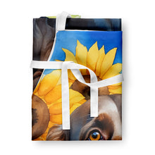 Load image into Gallery viewer, Boykin Spaniel in Sunflowers Apron – Artist-Designed Kitchen, BBQ &amp; Craft Apron