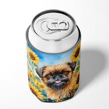 Load image into Gallery viewer, Brussels Griffon in Sunflowers Can or Bottle Hugger