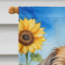 Load image into Gallery viewer, Brussels Griffon in Sunflowers House Flag