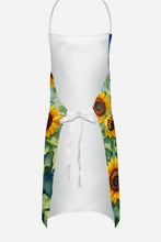 Load image into Gallery viewer, Bullmastiff in Sunflowers Apron – Artist-Designed Kitchen, BBQ &amp; Craft Apron