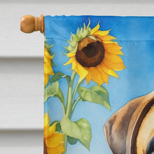 Load image into Gallery viewer, Bullmastiff in Sunflowers House Flag