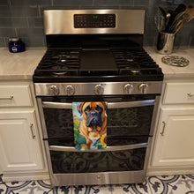 Load image into Gallery viewer, Bullmastiff in Sunflowers Kitchen Towel