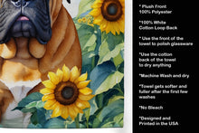 Load image into Gallery viewer, Bullmastiff in Sunflowers Kitchen Towel