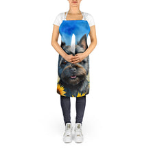Load image into Gallery viewer, Cairn Terrier in Sunflowers Apron – Artist-Designed Kitchen, BBQ &amp; Craft Apron