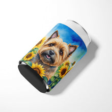 Load image into Gallery viewer, Cairn Terrier in Sunflowers Can or Bottle Hugger