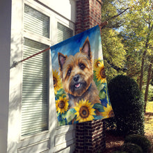Load image into Gallery viewer, Cairn Terrier in Sunflowers House Flag