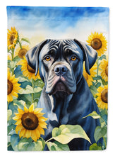Load image into Gallery viewer, Cane Corso in Sunflowers House Flag