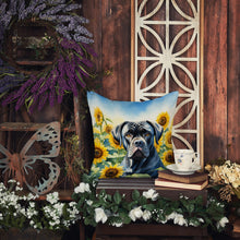 Load image into Gallery viewer, Cane Corso in Sunflowers Throw Pillow