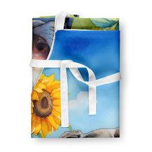 Load image into Gallery viewer, Catahoula in Sunflowers Apron – Artist-Designed Kitchen, BBQ &amp; Craft Apron