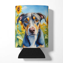 Load image into Gallery viewer, Catahoula in Sunflowers Can or Bottle Hugger