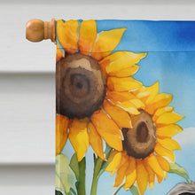 Load image into Gallery viewer, Catahoula in Sunflowers House Flag
