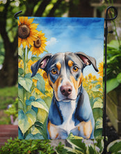 Load image into Gallery viewer, Catahoula in Sunflowers Garden Flag – Bright Dog-Themed Yard Decor