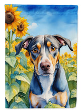Load image into Gallery viewer, Catahoula in Sunflowers Garden Flag – Bright Dog-Themed Yard Decor