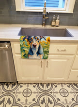 Load image into Gallery viewer, Catahoula in Sunflowers Kitchen Towel