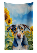 Load image into Gallery viewer, Catahoula in Sunflowers Kitchen Towel