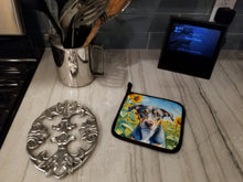 Load image into Gallery viewer, Catahoula in Sunflowers Pot Holders - Set of 2 Decorative Kitchen Helpers | Made in the USA