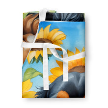 Load image into Gallery viewer, Cavalier Spaniel in Sunflowers Apron – Artist-Designed Kitchen, BBQ &amp; Craft Apron