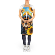 Load image into Gallery viewer, Cavalier Spaniel in Sunflowers Apron – Artist-Designed Kitchen, BBQ &amp; Craft Apron