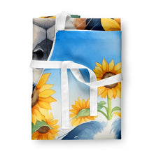 Load image into Gallery viewer, Cavalier Spaniel in Sunflowers Apron – Artist-Designed Kitchen, BBQ &amp; Craft Apron