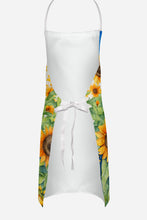 Load image into Gallery viewer, Cavalier Spaniel in Sunflowers Apron – Artist-Designed Kitchen, BBQ &amp; Craft Apron