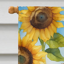 Load image into Gallery viewer, Chesapeake Bay Retriever in Sunflowers House Flag