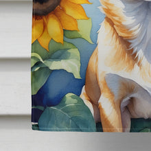 Load image into Gallery viewer, Chihuahua in Sunflowers House Flag