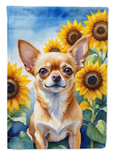 Load image into Gallery viewer, Chihuahua in Sunflowers Garden Flag – Bright Dog-Themed Yard Decor