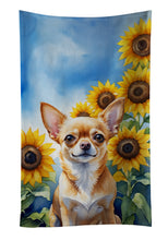 Load image into Gallery viewer, Chihuahua in Sunflowers Kitchen Towel
