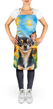 Load image into Gallery viewer, Chihuahua in Sunflowers Apron – Artist-Designed Kitchen, BBQ &amp; Craft Apron
