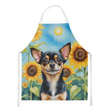 Load image into Gallery viewer, Chihuahua in Sunflowers Apron – Artist-Designed Kitchen, BBQ &amp; Craft Apron