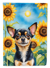 Load image into Gallery viewer, Chihuahua in Sunflowers Garden Flag – Bright Dog-Themed Yard Decor
