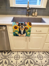 Load image into Gallery viewer, Chihuahua in Sunflowers Kitchen Towel