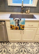 Load image into Gallery viewer, Chinese Crested in Sunflowers Kitchen Towel