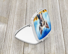 Load image into Gallery viewer, Chinese Crested in Sunflowers Compact Mirror – Stylish Purse Mirror with Artistic Covers