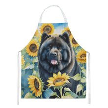 Load image into Gallery viewer, Chow Chow in Sunflowers Apron – Artist-Designed Kitchen, BBQ &amp; Craft Apron