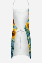 Load image into Gallery viewer, Chow Chow in Sunflowers Apron – Artist-Designed Kitchen, BBQ &amp; Craft Apron