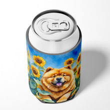 Load image into Gallery viewer, Chow Chow in Sunflowers Can or Bottle Hugger