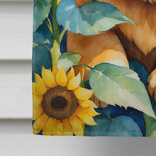Load image into Gallery viewer, Chow Chow in Sunflowers House Flag